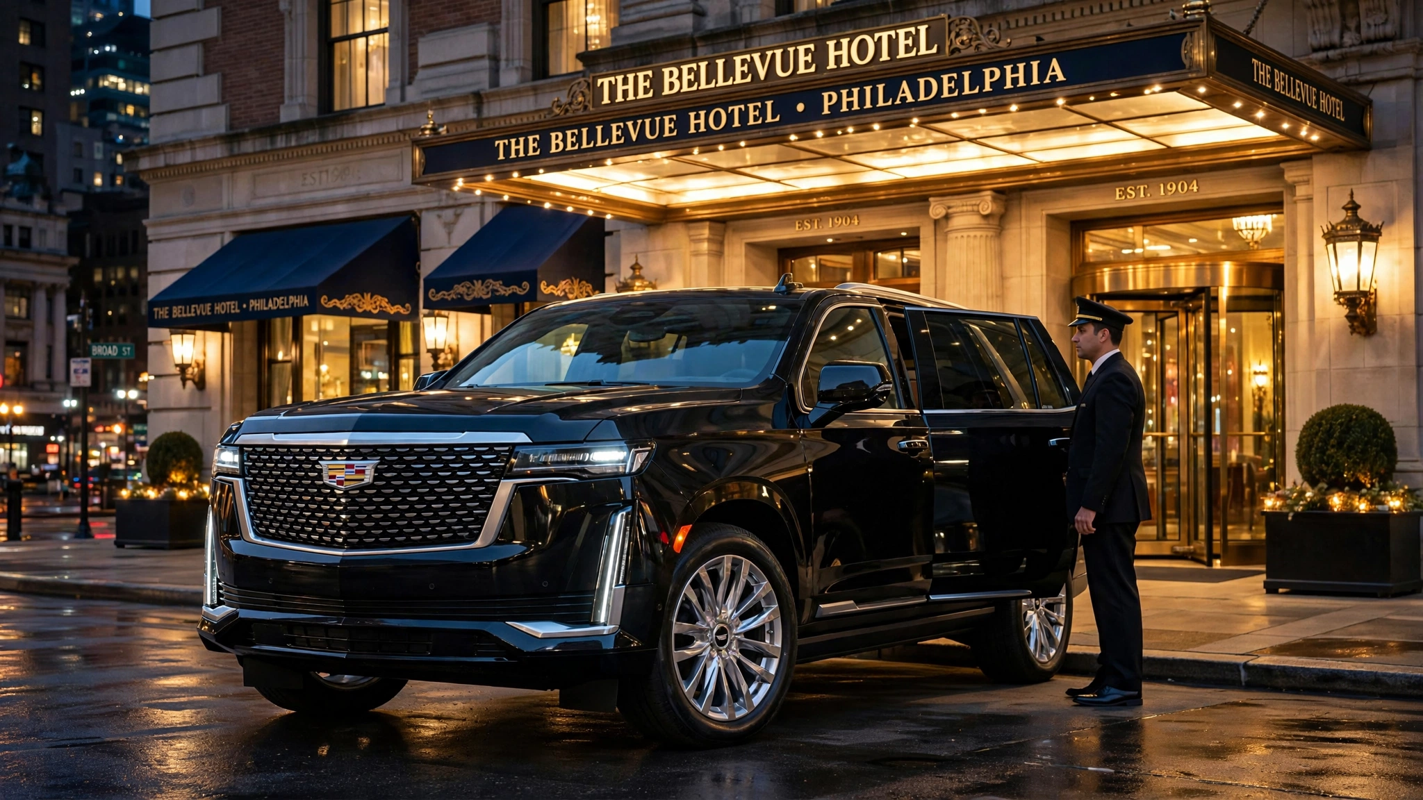 Cadillac Escalade luxury vehicle - Sky Luxury Car Services Philadelphia