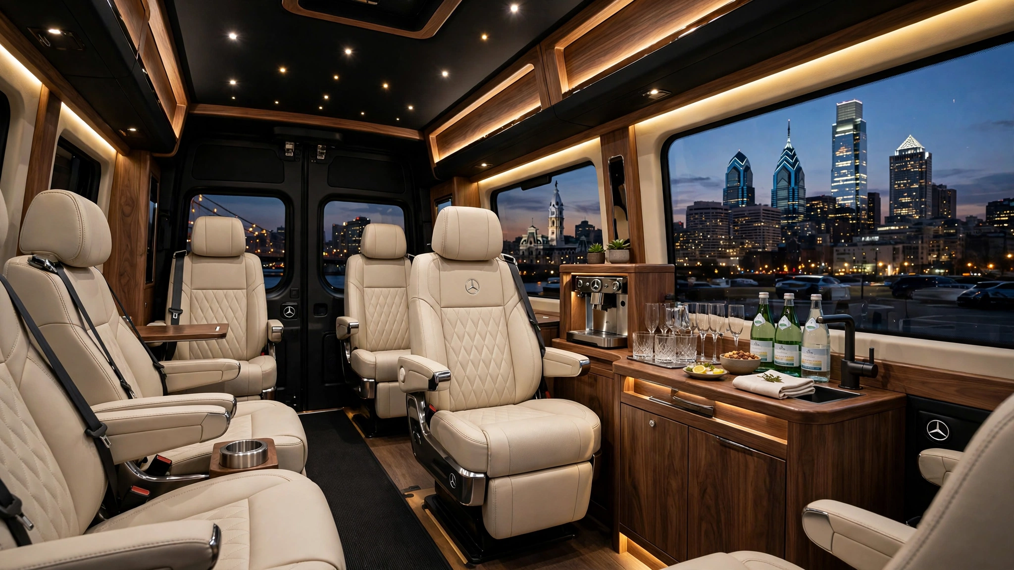 Mercedes Sprinter Executive luxury vehicle - Sky Luxury Car Services Philadelphia